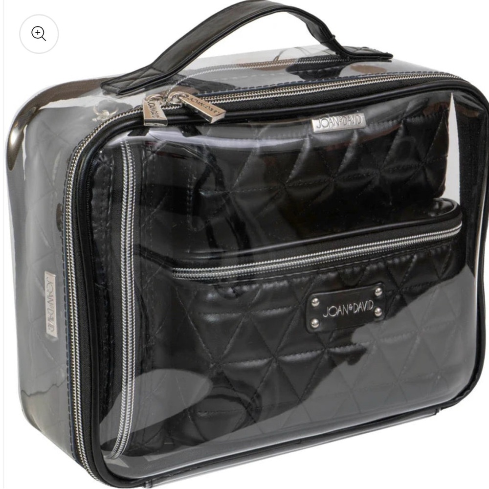 Joan & David Quilted 4 Piece Clear Cosmetic Bag Set - Picture 3 of 8